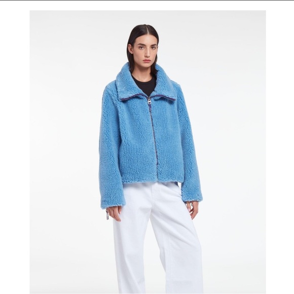 NWT Apparis Zip up fleece made in Plant Based Shearling. - Picture 2 of 10